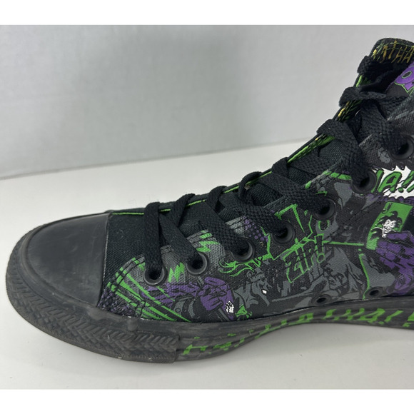 Converse All Star DC Batman THE JOKER Chuck Taylor Shoes Unisex Men's 8 Wo's 10 - Picture 8 of 16